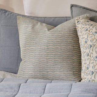 Neera Blue Scallop Cushion