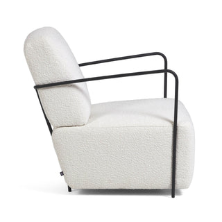 Gamer Armchair White Shearling